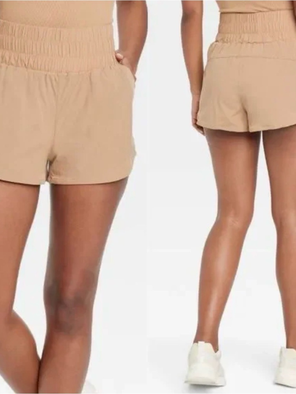 JoyLab by Target High-Rise Woven Shorts 2.5" in Taupe Small